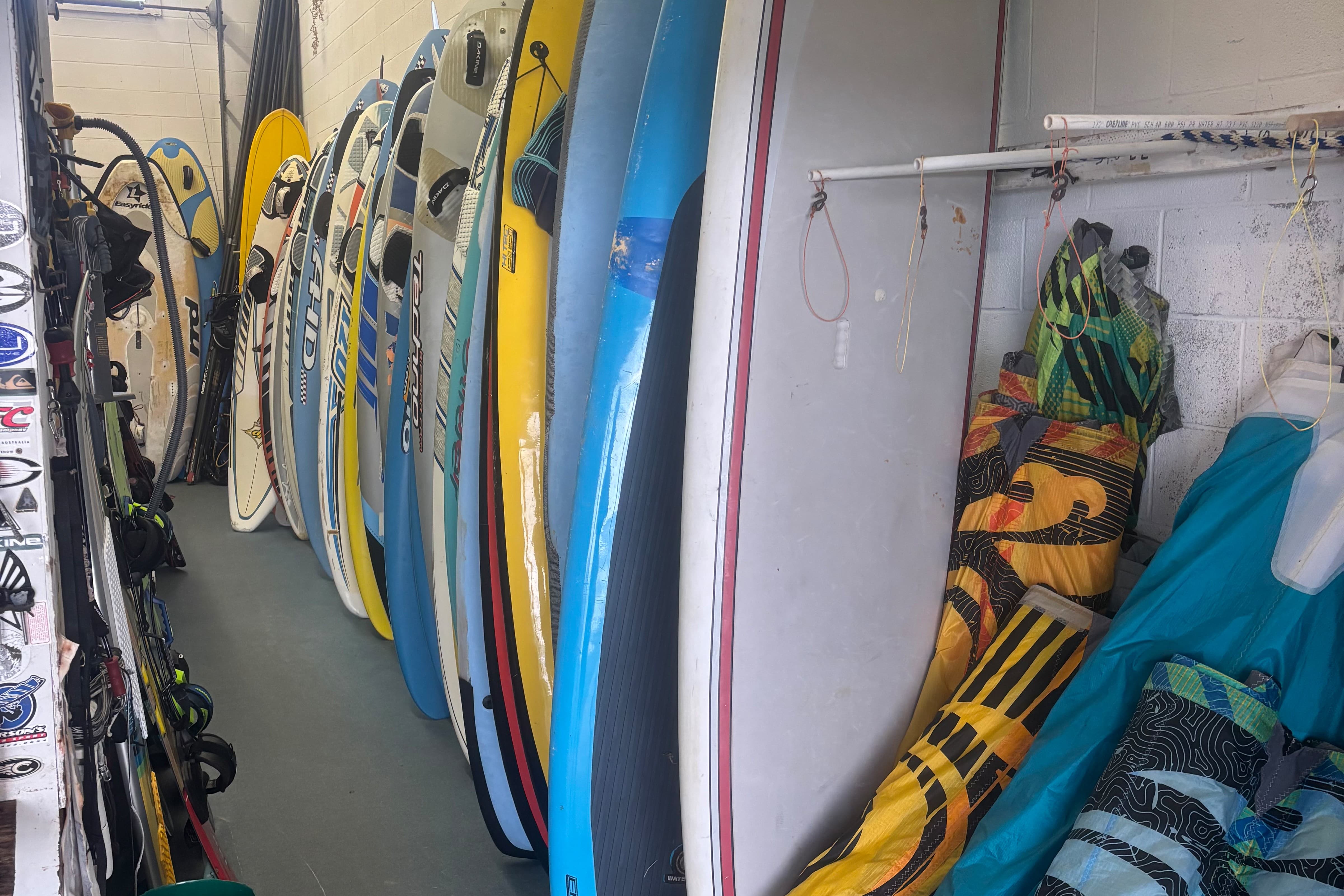 A pile of surf board